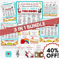 teacher appreciation week invitation sign poster flyer tag set